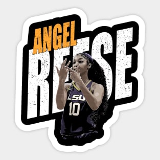 angel reese vintage art Sticker